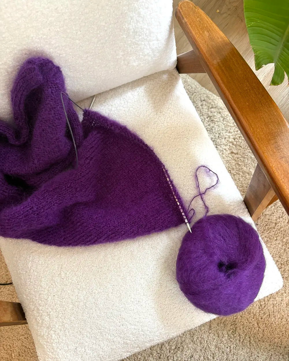 L'écharpe mohair - Patron gratuit