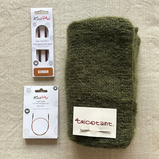 Kit - L'écharpe unie en Mohair - Laine & accessoires