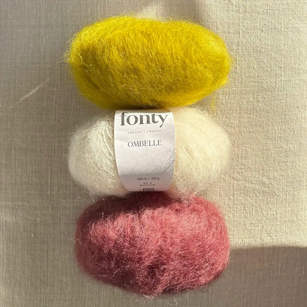 Kit bonnet Boule - Prune Tricote