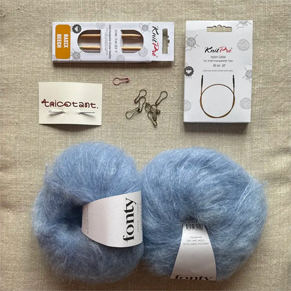 Kit bonnet Boule - Prune Tricote