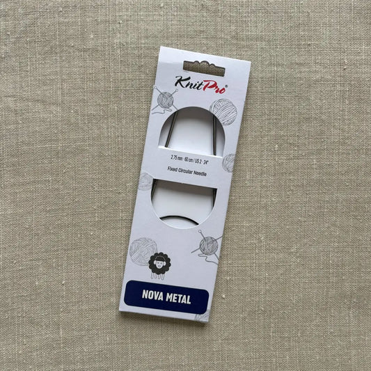 Aiguilles circulaires fixes Nova Metal 60 cm - KnitPro