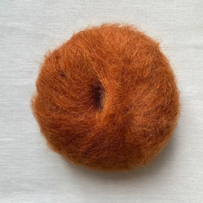 pelote de laine mohair à tricoter de la marque fonty, de couleur bronze