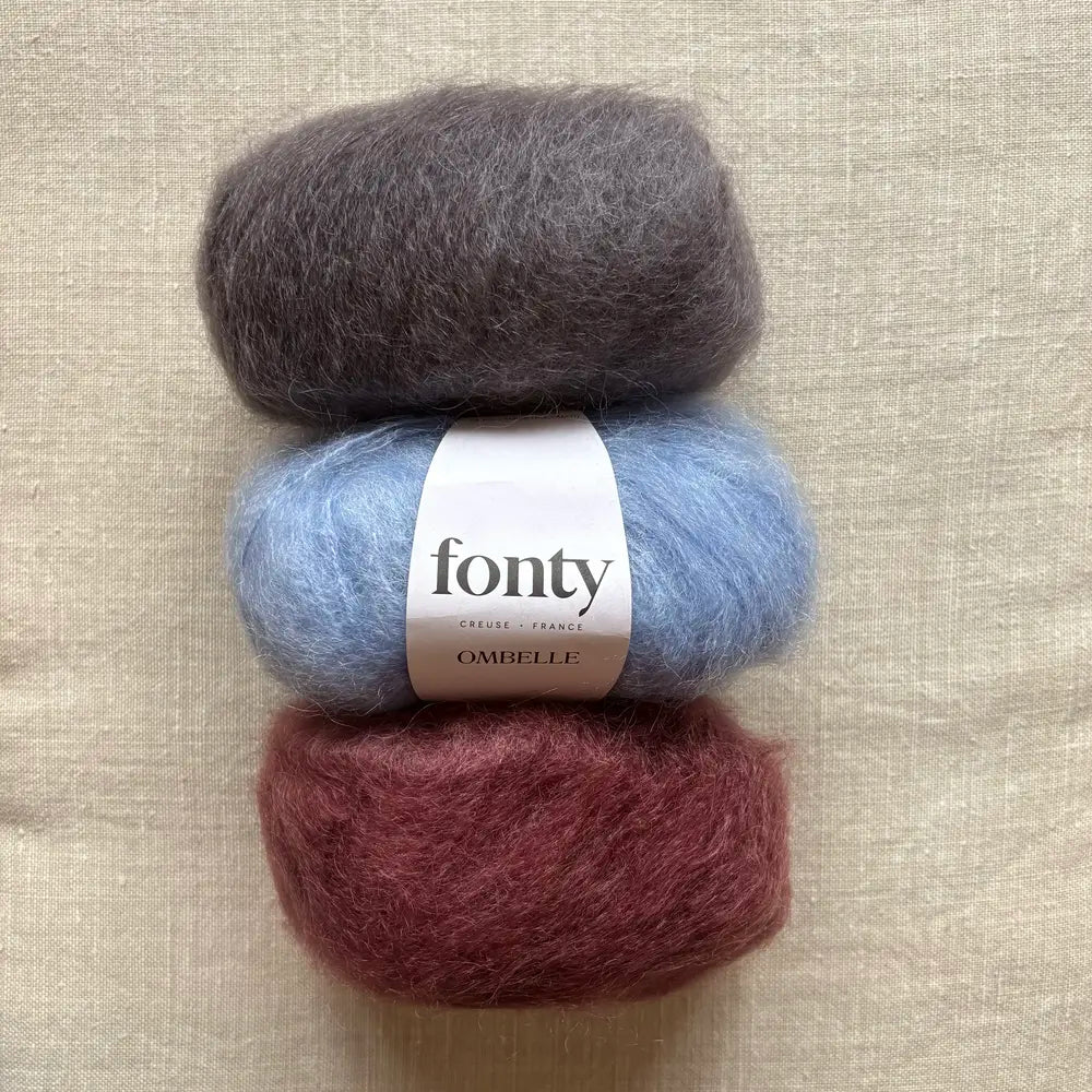 Kit bonnet Boule - Prune Tricote